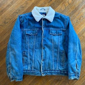 Vintage Black Canyon Sherpa Denim Jacket